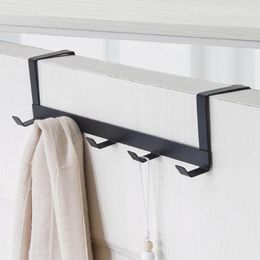 Hooks Over The Door 5 Home Bathroom Organiser Rack Clothes Coat Hat Towel Hanger Kitchen Accessories