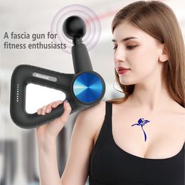 Full Body Massager Big Fascia Gun Triangle High Frequency Professional Electric Massage Muscles Relax Athlete Exercising Relaxati 230505