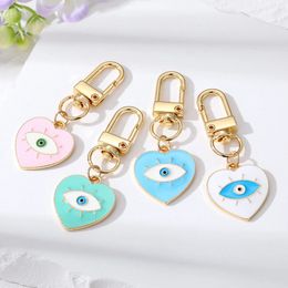 Fashion Blue Evil Eyes Keychains Pendant Love Heart Turkish Devil's Eye Keychain Jewellery Accessory Gift