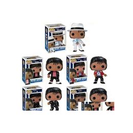 Mobiles# Funko Pop Beat It Michael Music Star Pvc Action Figure Collection Model Children Toys For Kids Birthday Gift C1118 Drop Del Dhaoz