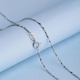 Chains Martick Trendy 925 Silver Jewelry 1.0mm Ingot Chain Sweater Necklace Super Long Style Gold/Rose Gold/Silver Color Bijoux GSC27