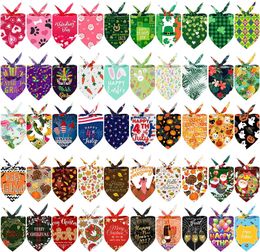 Accessories 50 Pieces Holidays Halloween Dog Bandanas Thanksgiving Christmas Birthday Dog Bibs Scarf For Small Medium Large Dog Accessoires