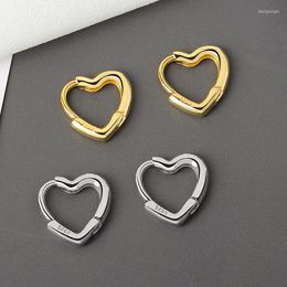 Hoop Earrings Heart For Women Minimalist Korean Fashion Gold Colour Ear Ring Wholesale Dropship Suppliers