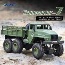 ElectricRC Car Q68 Q59 RC 1 18 24G 4CH Military Truck Vehicle 4WD OffRoad Remote Control Vehicles Army M35A2 Electric Toys for Boys 230504