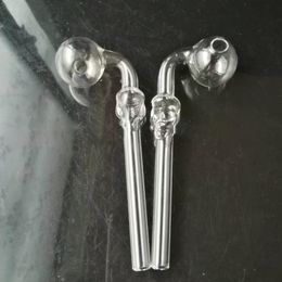 Smoking Pipes Aeecssories Glass Hookahs Bongs Transparent Skeleton Long Curved Pot