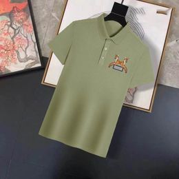 Camiseta para hombres de verano Fashion Burberys Designer Polo Shirt Berr BerryLapel Camisas de manga corta Camisetas de camisetas grandes Tamaño de camiseta M-4xl