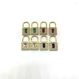 Dangle Earrings 5Pairs/lot 2023 Est Design Lock Shape CZ Paved Drop Jewellery High Quality