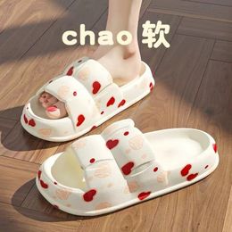 Wear Soft-soled Fashion Women Outdoor Flip-flop Beach Shoes Cute One Word Indoor Home Slippers Summer Sandals 230505 068c