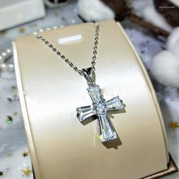 Chains Korean Ladies Necklace Fashion Cross Zirconia Party Jewellery Accessories Europe And The United States Female Pendant
