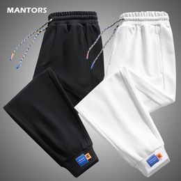 Men's Pants Casual White Sweatpants Spring Summer Cotton Joggers Harem Mens Streetwear Solid Colour Loose Trousers Men 230428