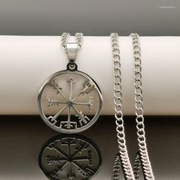 Pendant Necklaces Fashion Trendy Viking Hip-hop Rock Jewellery Men And Women Stainless Steel Nordic Runes Pendants & Wholesale