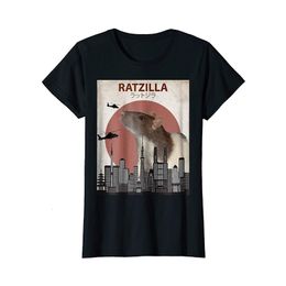 Men s T Shirts Men Cotton Fashion Summer The Ratzilla Funny Rat Cute Japanese Mouse Lovers Gift Cool Shirt Tees 230504