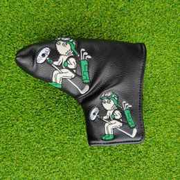 Malbon Golf Club Heads Magic Flying Snowman Golf Woods Headcovers Covers For Driver Fairway Putter 135H Clubs Set Heads PU Leather Unisex 1807