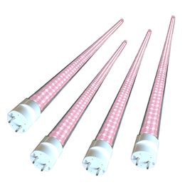 LED Grow Lights Bulbs 4FT T8 G13 GrowLights Full Spectrum LED GrowLighting Strips High PPFD Value LED Grows Lighting for Seed Starting crestech168