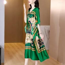 Casual Dresses Vintage Summer Dress For Women Midi Tunics Elegant Korean Fashion Party Maxi Vestidos