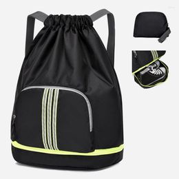 Outdoor Bags Gym Bag Men's Travel Weekend School Bolsas Fitness Accessories Folding Drawstring Luggage Shoe Pocket Sports Women's