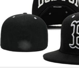 2023 Men's Baseball Full Closed Caps Summer Navy Blue Letter Bone Men Women Black Colour All 32 Teams Casual Sport Flat Fitted hats " B " " boston Mix Colours a6