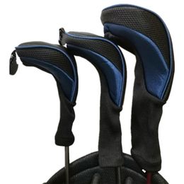 Club Heads 3pcsset Golf Head Covers Driver 1 3 5 Fairway Woods Headcovers for Golf Club Fits All Fairway and Driver Clubs 230505