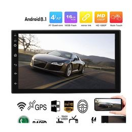 Car Audio O Stereo Android12 Double Din Gps Navigation Bluetooth Voice Steering Wheel Control Fl Touch Sn 7 Inch Receiver Mirror Lin Dhkl7