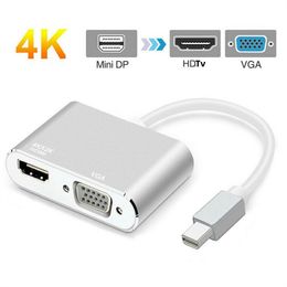 Mini DP to HDTV VGA 4K Adapter Thunderbolt 2 Converter DP Cable for MacBook Air/Microsoft /lenovo/Dell /Intel Mini Display Port