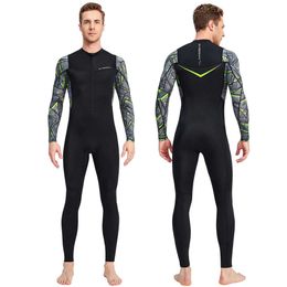 Wetsuits Drysuits Men Scuba Diving Suit Wetsuit Cold Proof Sunscreen Surfing Swimwear with Zipper Elastic Antiscratch Wetsuit Outdoor Accessories J230505