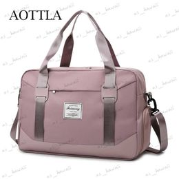 Duffel Bags AOTTLA Women Travel Bag Fashion Sports Fitness Bag Multi-Function Handbag Casual Big Capacity Shoulder Bag Ladies Crossbody Pack T230505