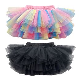 Röcke Baby Mädchen Regenbogen Röcke für Sommer Niedlich Prinzessin Rock Kinder Tutu Ballkleid Rock Geburtstag Kleidung Shorts für Kleinkind Mädchen 230504