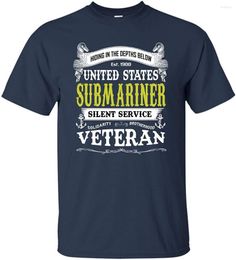 Herren T-Shirts US Navy U-Boot-Veteranen Geschenke für U-Bootfahrer Shirt Männer Frauen T-STÜCK Geschenk Lustige Baumwolle