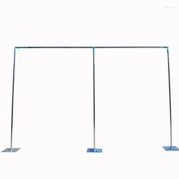 Party Decoration 3m X 6m 10FTX20FT Wedding Stainless Steel Pipe Backdrop Stand With Expandable Rods Frame