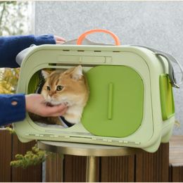 Cat Carriers Retro Castle Transport Bag All Around Basket Humidity Display Cats Pet Products Large Capacity Backpack