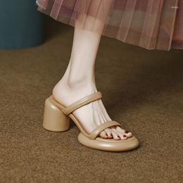 442 Waterproof Thick Sandals Platform Soled Sandalswomen 2024 Summer Heeled Open Toe Sandal With High Heels On The Outside Women Shoes 88 women