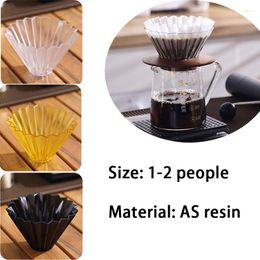 Coffee Philtres Philtre Cup Hand Brewed Resin Origami Set Reusable Cake Drip Appliance