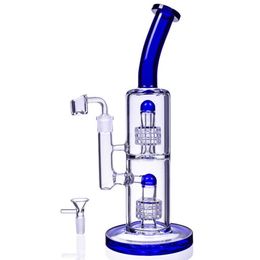 Glass Percolator Water Bongs Hookahs Smoking Water Pipes Thick Recycler Oil Rigs Heady Dab Rig With 14mm Joint
