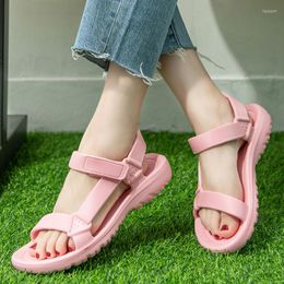 Sandals Summer EVA Women Soft Comfort Buckle Non Slip Beach Female 2023 Fashion Korean Design Pink Green Purple