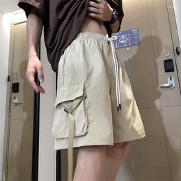 Men's Shorts Men Summer Cotton Casual Loose Sports Men's Fashion Army Green Pockets Cargo Youth Trend High Quality