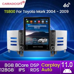 8Core 128G Touch Screen Android Car Dvd Radio Carplay Multimedia Android 11.0 for Toyota Mark X 1 X120 2004-2009 Carplay Auto