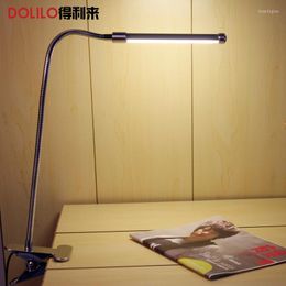 Christmas Decorations 1pcs/lot Led Eye Protection Two Levels Brightness Switch Dimmer Reading Table Desk Lamp With Metal Clip