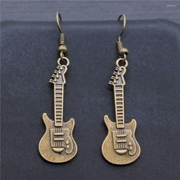Dangle Earrings European And American Fashion Accessories Retro Simple High-quality Rock Guitar Pendant Girl