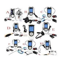 Leg Massagers Masr Strongest Electric Shock Kits Estim Anal Plug Mas Pads Penis Cock Rings Bdsm Male Masturbator Sm Products Drop De Dhbpm