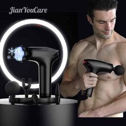 Full Body Massager JianYouCare Icy Cold Compress Massage Gun Electric High frequency Portable Deep Tissue Muscle Relax For Relaxation 230505