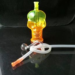 Smoking Pipes Aeecssories Glass Hookahs Bongs Painted Skeleton Pot