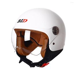 Motorcycle Helmets Classic Vintage BLD Open Face Helmet Retro Electric Scooter Motorbike Riding Jet Casco Moto Capacete DOT Approved