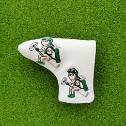 Malbon Golf Club Heads Magic Flying Snowman Golf Woods Headcovers Covers For Driver Fairway Putter 135H Clubs Set Heads PU Leather Unisex 4801