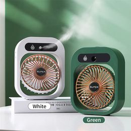 3 Speeds Electric Fan Portable Mini Air Cooler Fans USB Rechargeable Humidifier Portable Spray Fan