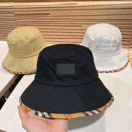 3color Mens Canvas Wide Brim Hats Bucket Hats Designer Caps Hats Women Fitted Cap Fashion Fedora Letter Stripe Men Casquette Beanie Bonnet