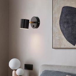 Wall Lamp Modern Nordic LED Lamps Bedroom Bedside Reading Lights Aisle Background Indoor Decoration Home Lighting