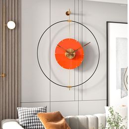 Wall Clocks Living Room Clock Modern Design Minimalist Stylish Hall Silent Mechanism Orologio Da Parete Home Decoration GPF35XP