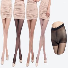 Women Socks Solid Colour Transparent Tights Sexy Pantyhose Summer Female Breathable Anti-hook Thin Stockings