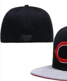 2023 Men's Baseball Full Closed Caps Summer Navy Blue Letter Bone Men Women Black Colour All 32 Teams Casual Sport Flat Fitted hats " C " " Cincinnati Mix Colours