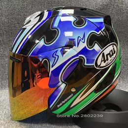 Motorcycle Helmets Open Face Helmet Big Eyes Riding Motocross Racing Motobike